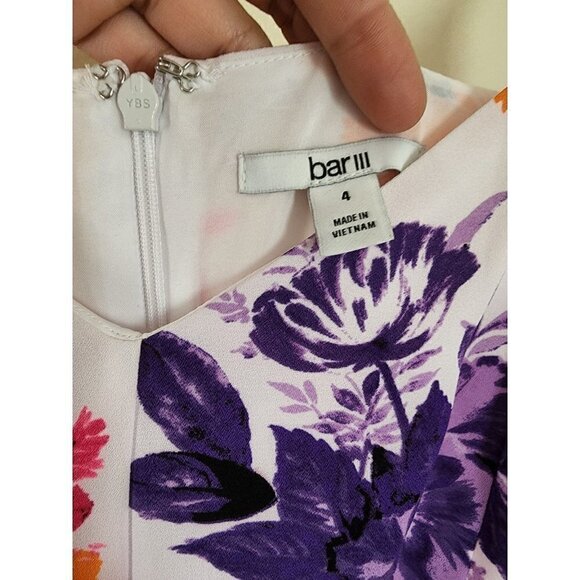 NEW Vneck Sleeveless Floral Midi Dress Size 4 - Picture 5 of 7